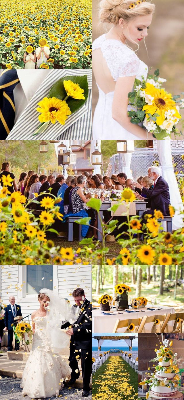 sunflower weddings ~ we ❤ this! moncheribridals.com
