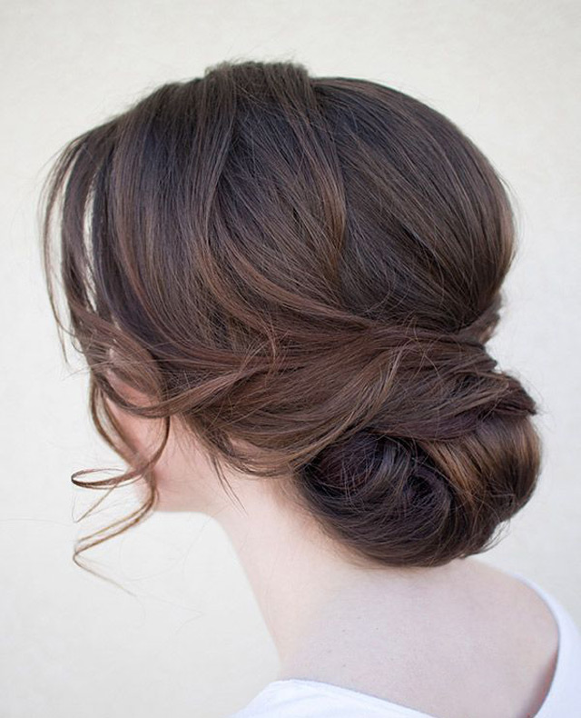 20 Low Updo Hair Styles For Brides