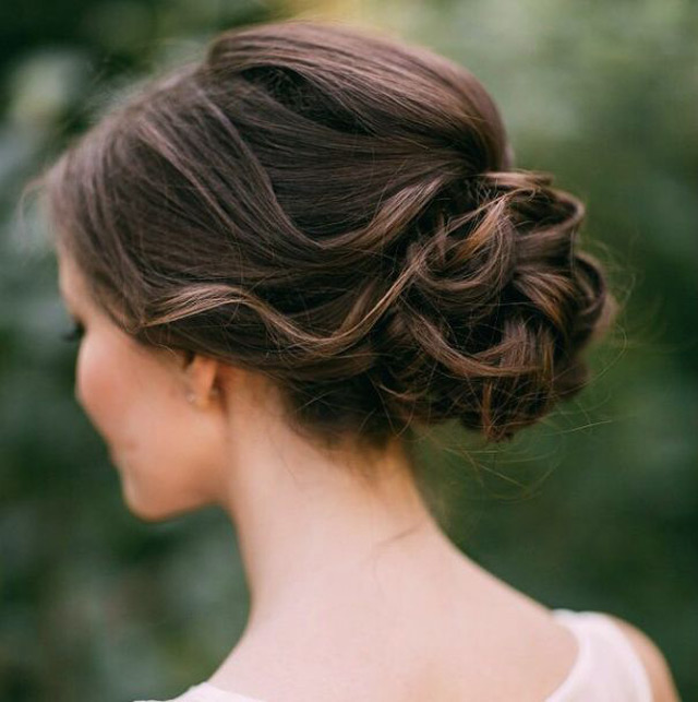 20 Low Updo Hair Styles For Brides