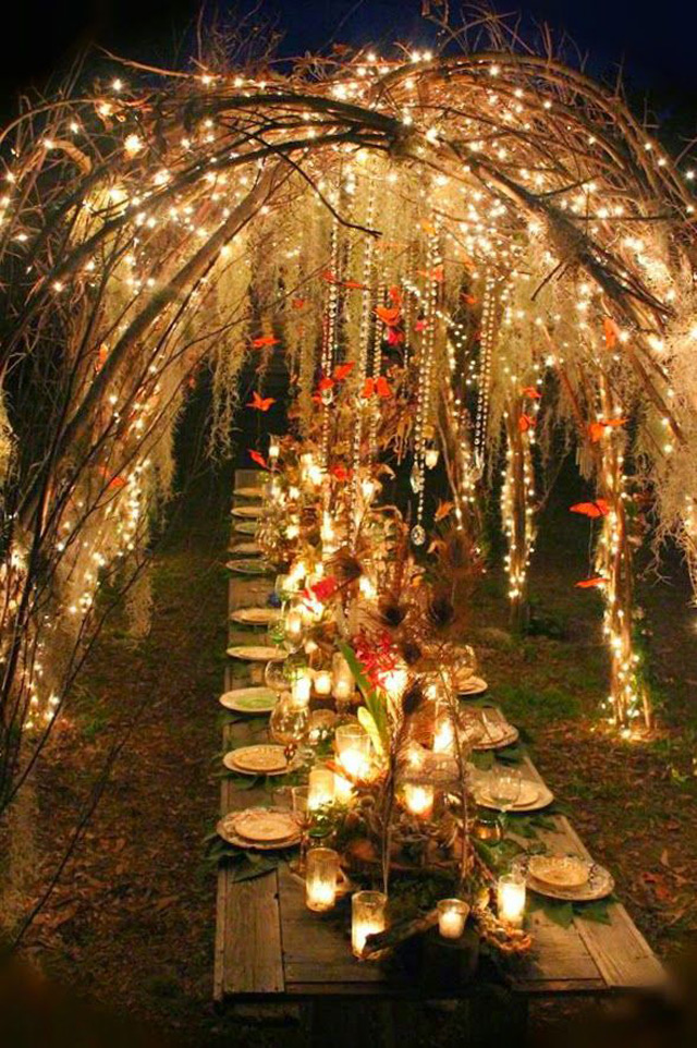 Wedding Magic with Twinkle Lights ~ we ♥ this! moncheribridals.com