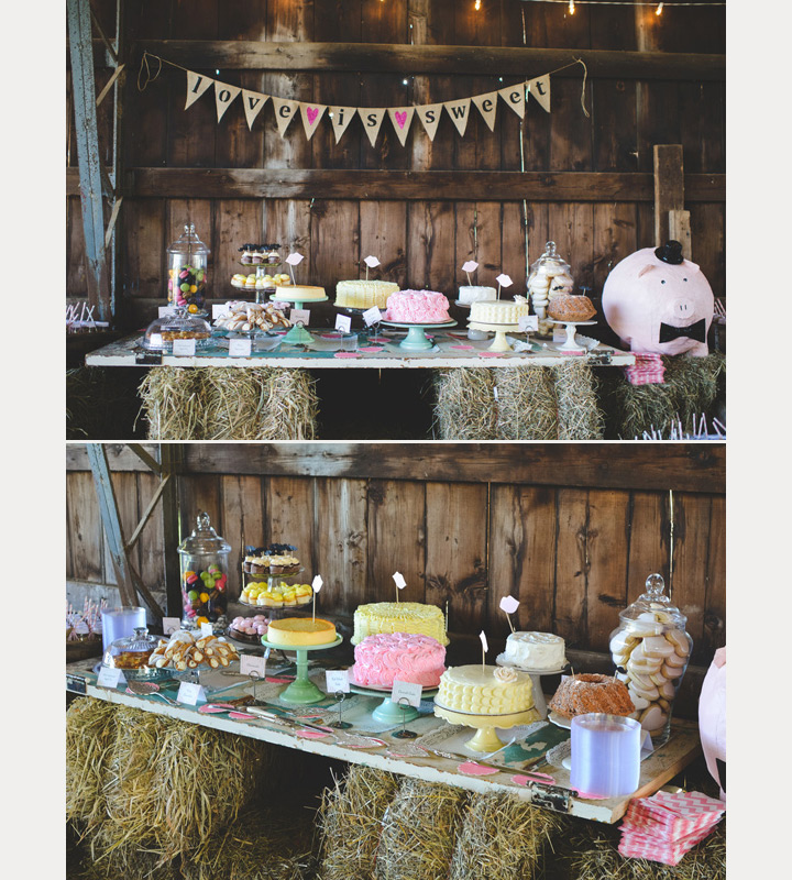 Rock'n Rustic Wedding Dessert Tables & Displays ~ we ❤ this! moncheribridals.com
