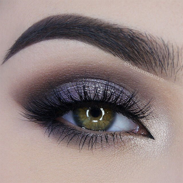 purple smokey eye