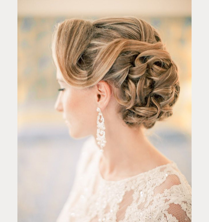 Drop Dead Gorgeous Curly Wedding Updos ~ we ♥ this! moncheribridals.com