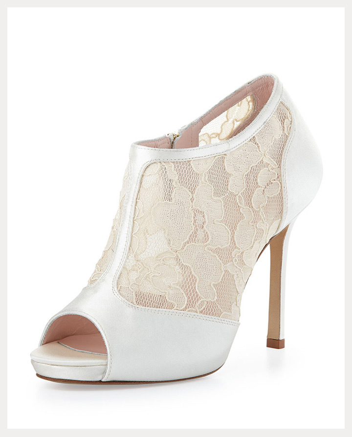 lace wedding booties