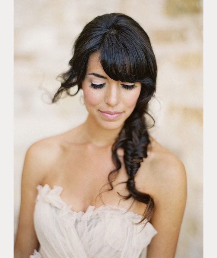bride with bangs ~ we ❤ this! moncheribridals.com