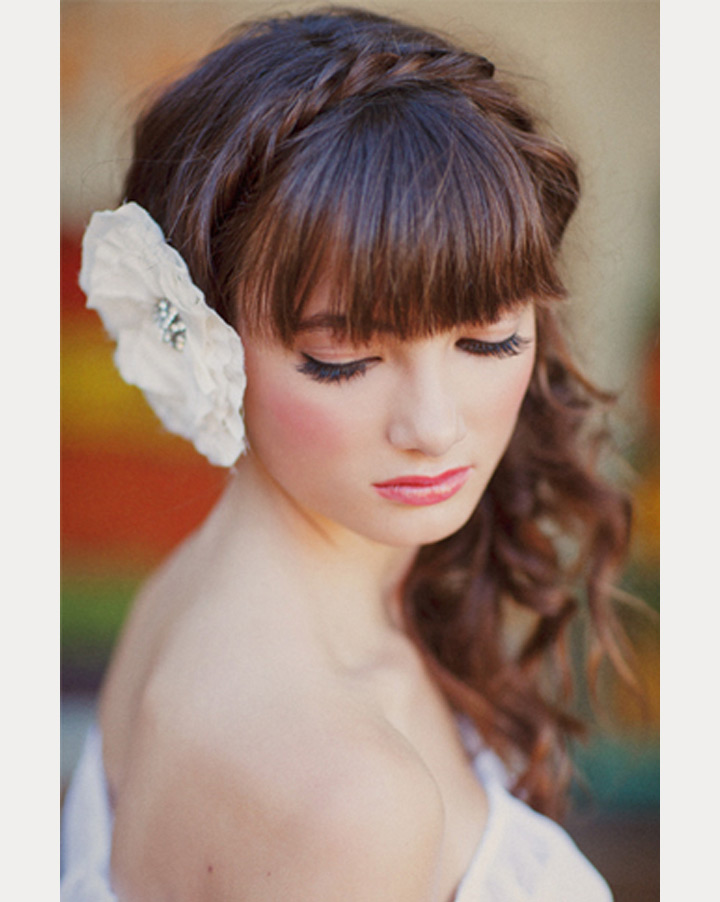 bride with bangs ~ we ❤ this! moncheribridals.com