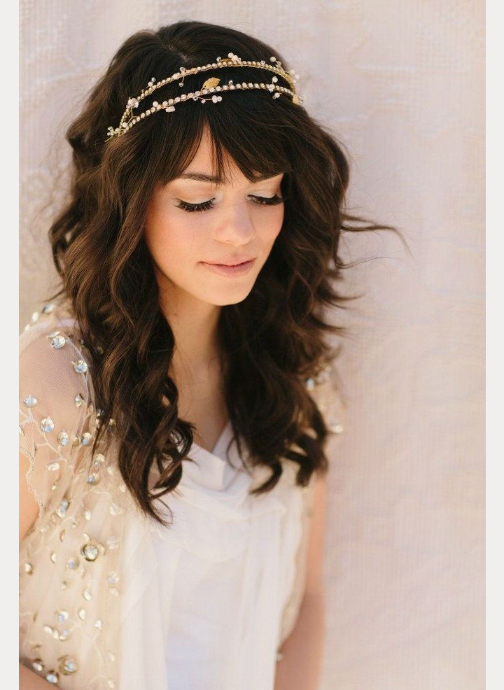 bride with bangs ~ we ❤ this! moncheribridals.com