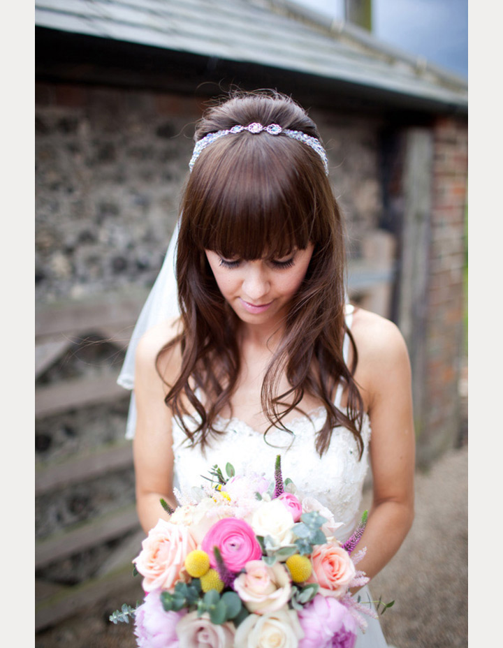 bride with bangs ~ we ❤ this! moncheribridals.com