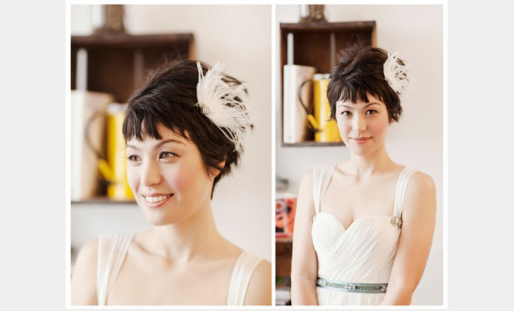 bride with bangs ~ we ❤ this! moncheribridals.com