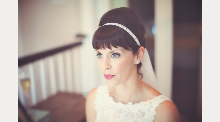 updo with bangs ~ we ❤ this! moncheribridals.com