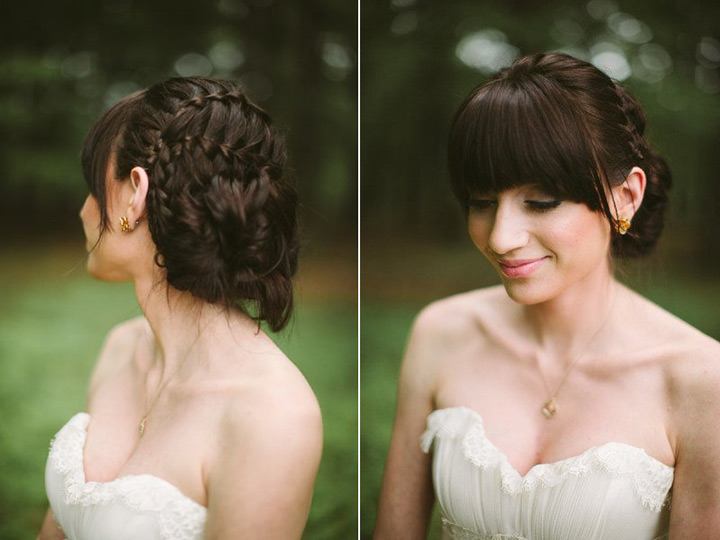 updo with bangs ~ we ❤ this! moncheribridals.com
