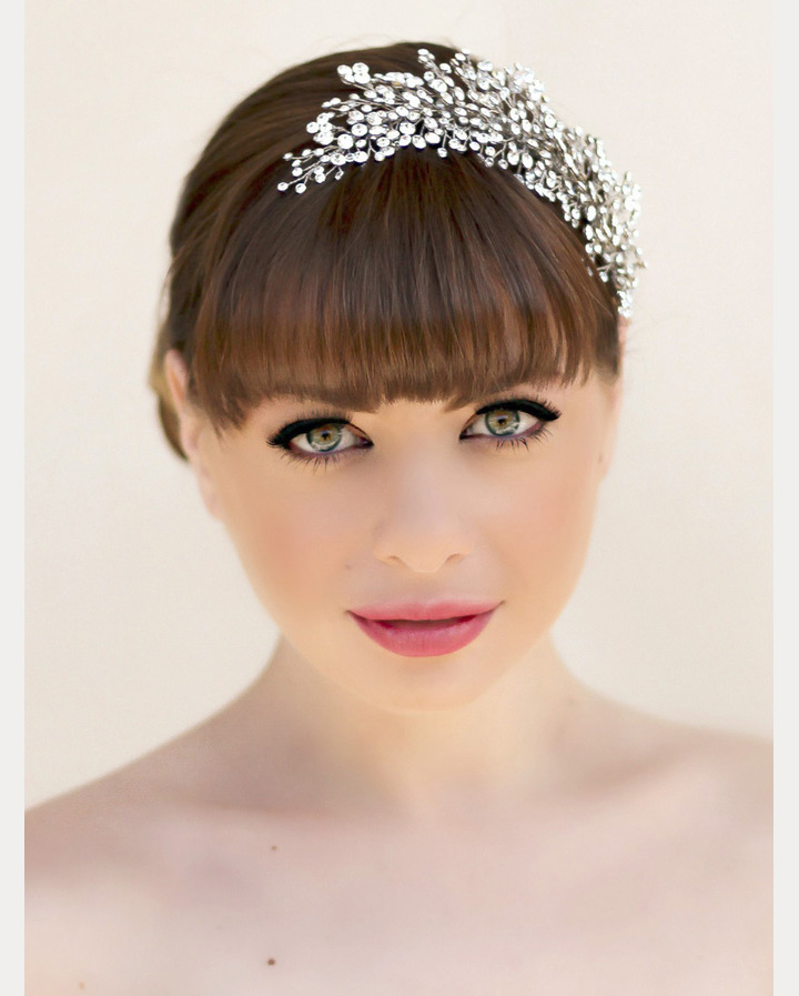 updo with bangs ~ we ❤ this! moncheribridals.com