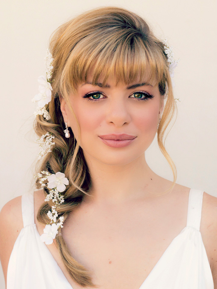 bride with bangs ~ we ❤ this! moncheribridals.com