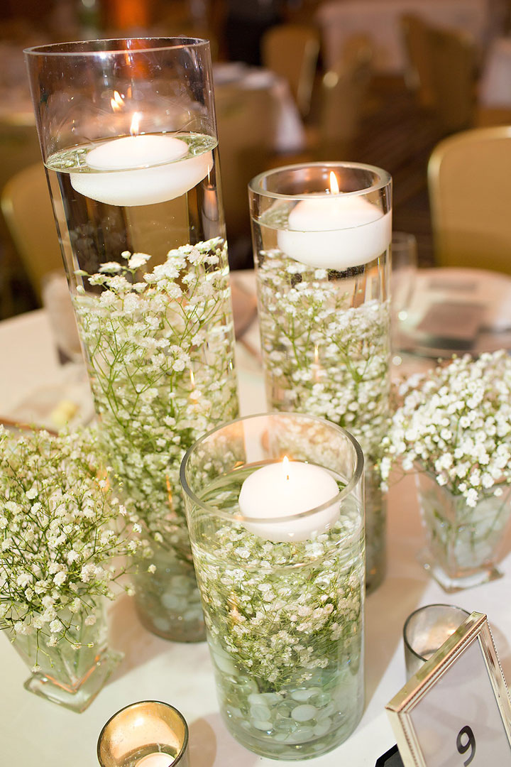 Submerged Baby S Breath For A Winter Wedding