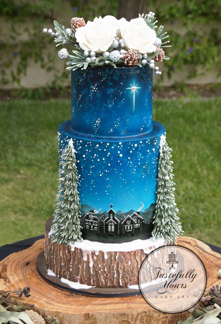 17 Of The Most Festive Winter Wedding Cakes Ever