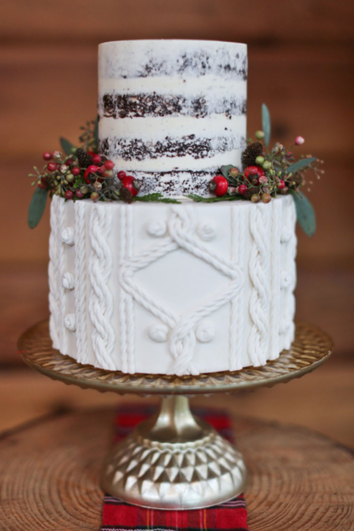 17 Of The Most Festive Winter Wedding Cakes Ever