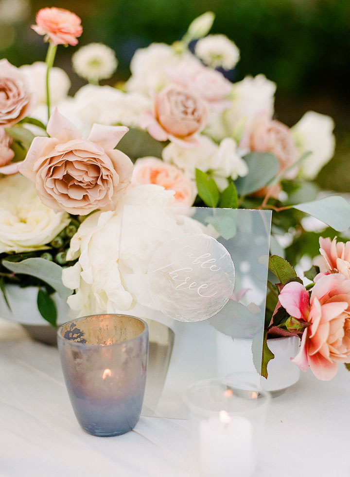 Sea Inspired Wedding Table Numbers & Escort Cards