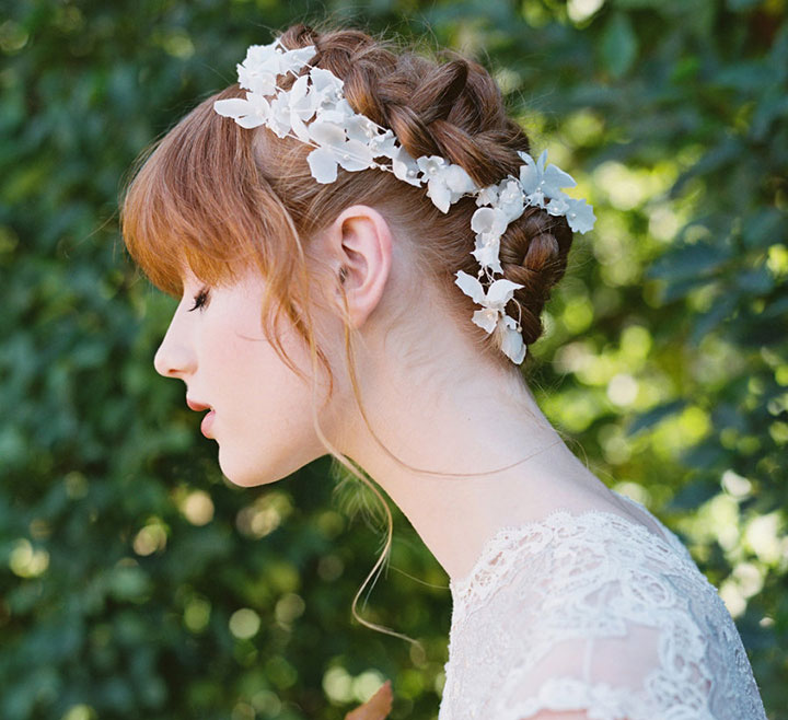 Dutch Braid Updo Perfect For The Romantic Bride