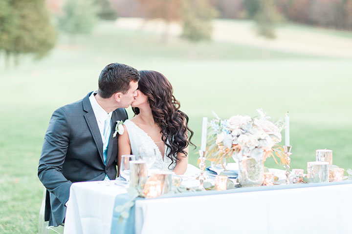 Something Blue Inspirational Wedding Shoot Featuring Martin Thornburg Rena Gown