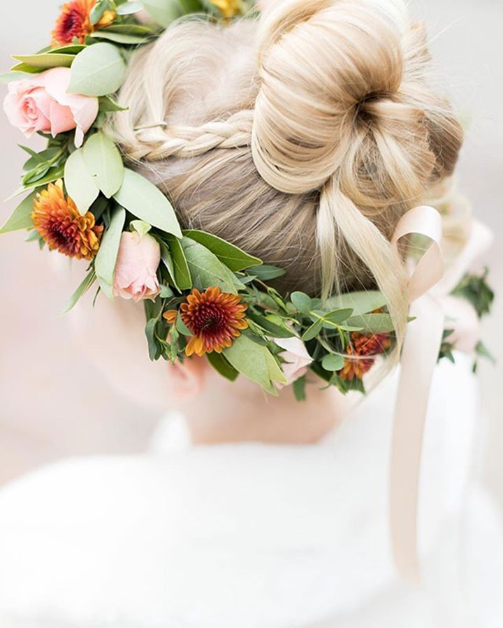 10 of the Sweetest Floral Wreaths for Flower Girls
