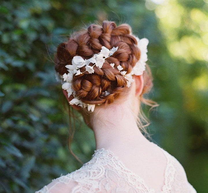 Dutch Braid Updo Perfect For The Romantic Bride