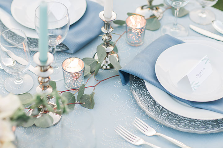 Something Blue Inspirational Wedding Shoot Featuring Martin Thornburg Rena Gown