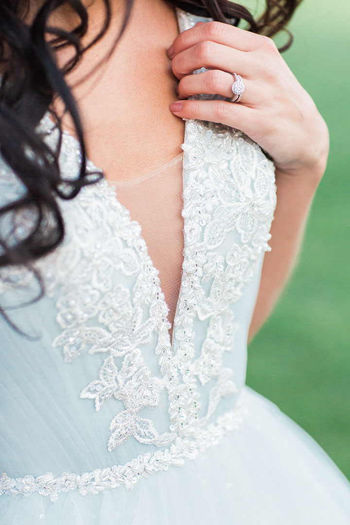 Something Blue Inspirational Wedding Shoot Featuring Martin Thornburg Rena Gown