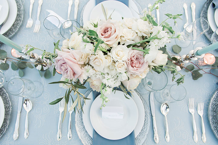 Something Blue Inspirational Wedding Shoot Featuring Martin Thornburg Rena Gown