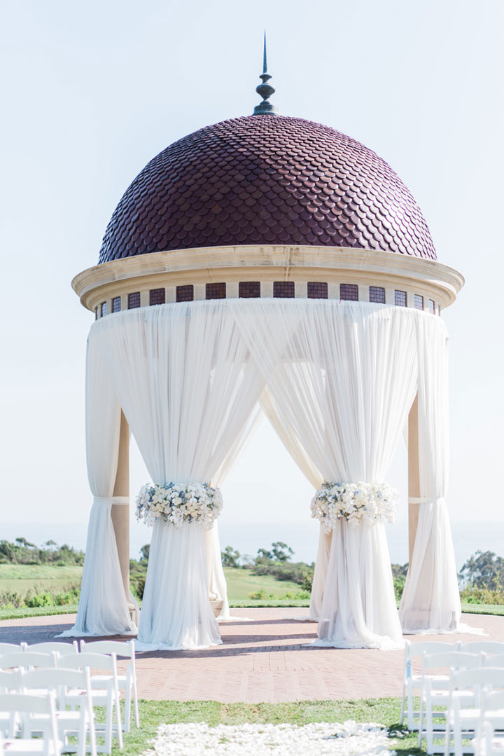 Classic White Wedding With A Little Blue Hue