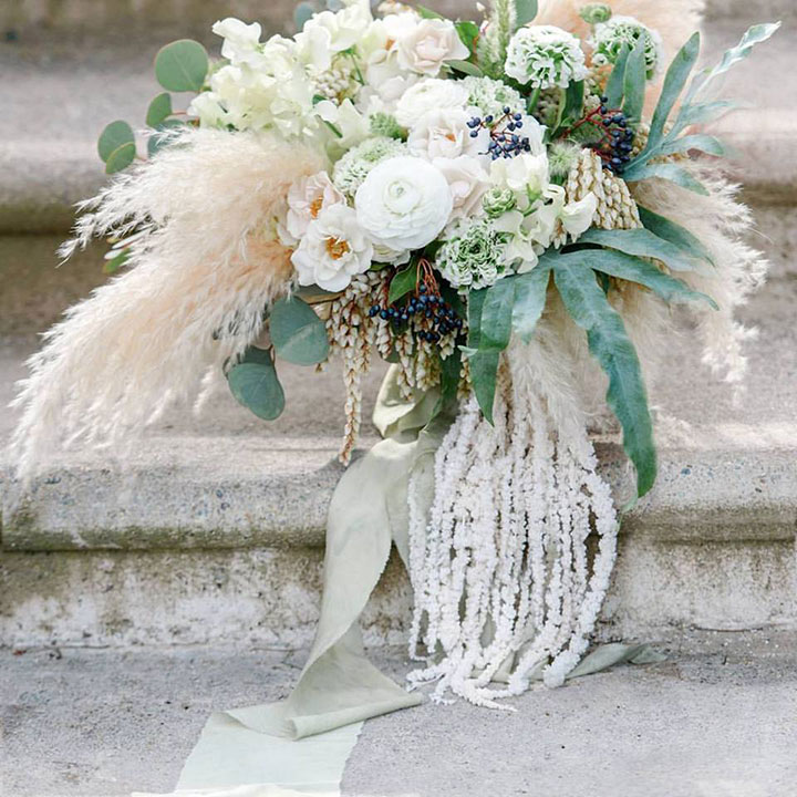 Fluffy As A Cloud Wedding Bouquet