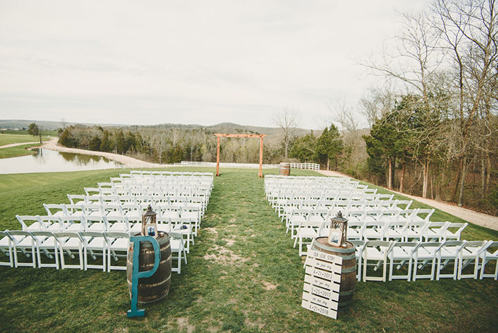 Sweet Bride Wears Martin Thornburg "Amber" For Her Vineyard Wedding