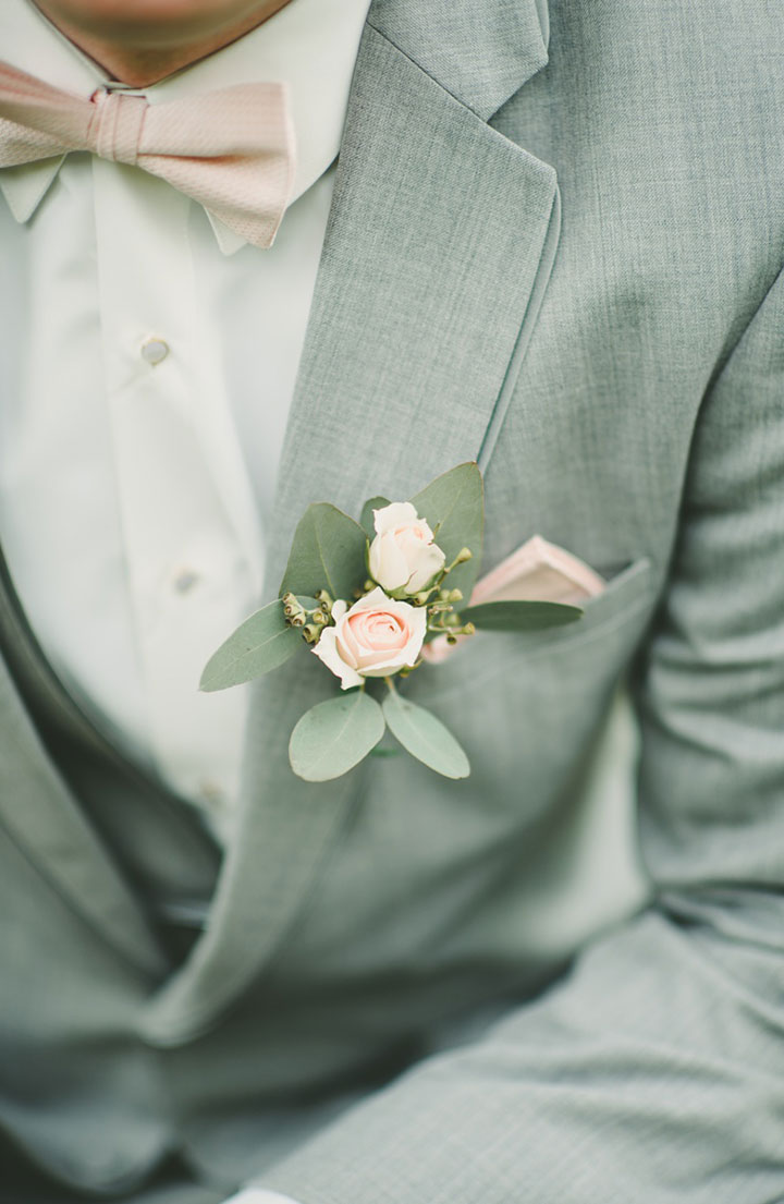 Sweet Bride Wears Martin Thornburg "Amber" For Her Vineyard Wedding
