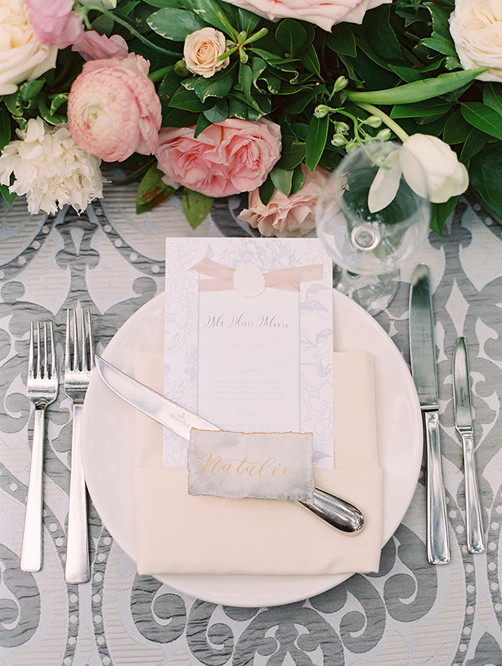 A Pale Pink, Mauve & Grey Wedding In Spring