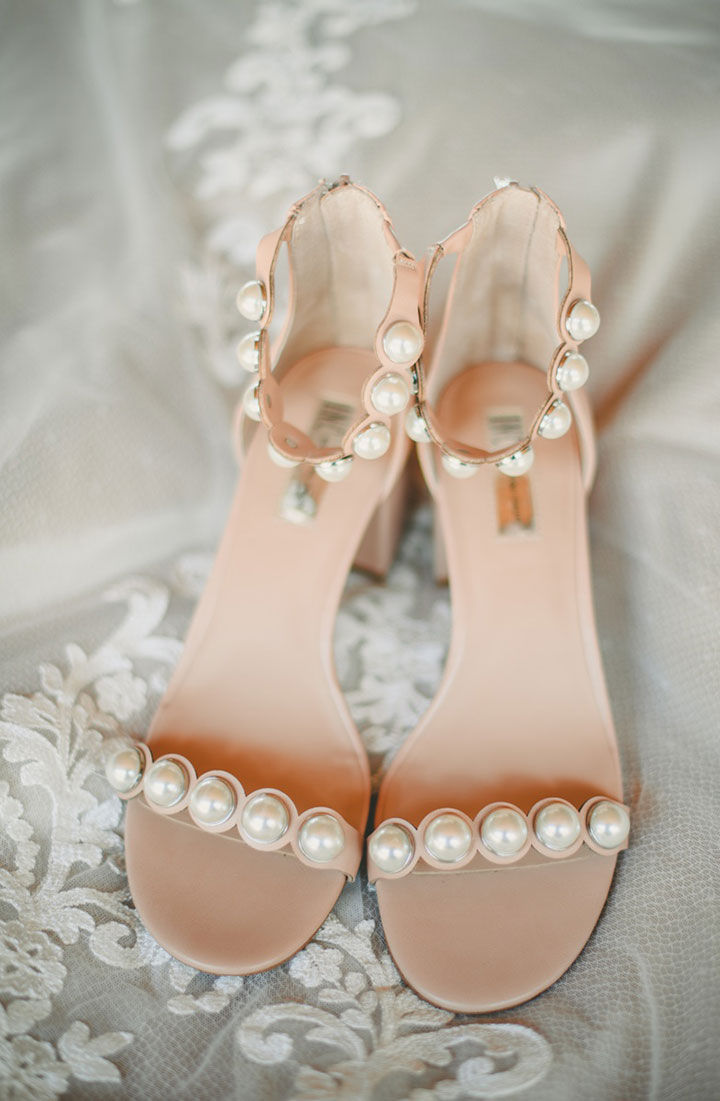Sweet Bride Wears Martin Thornburg "Amber" For Her Vineyard Wedding