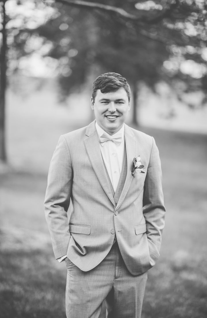 Sweet Bride Wears Martin Thornburg "Amber" For Her Vineyard Wedding
