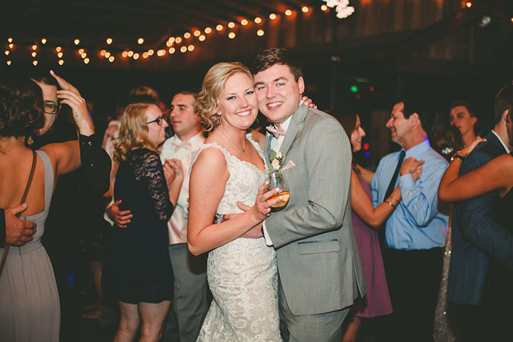 Sweet Bride Wears Martin Thornburg "Amber" For Her Vineyard Wedding