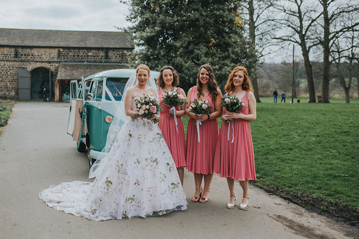 Romantic Bride Wears Martin Thornburg "Orabelle" Amidst The Ruins Of Kirkstall Abbey