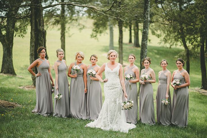 Sweet Bride Wears Martin Thornburg "Amber" For Her Vineyard Wedding