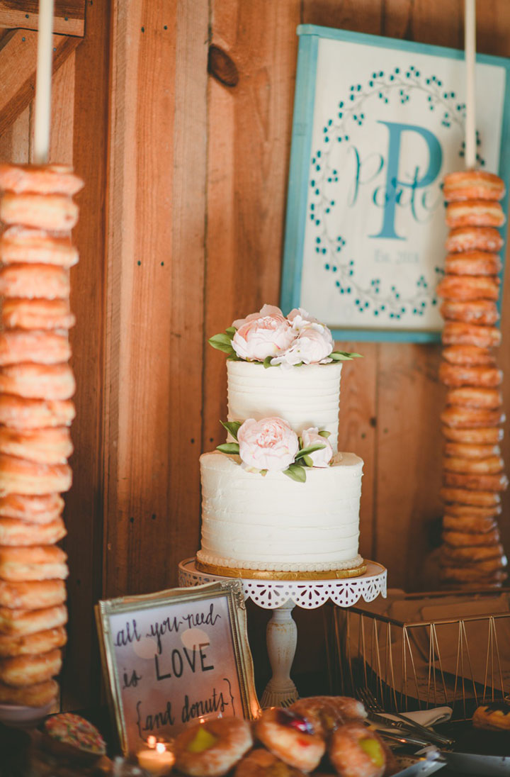 Sweet Bride Wears Martin Thornburg "Amber" For Her Vineyard Wedding