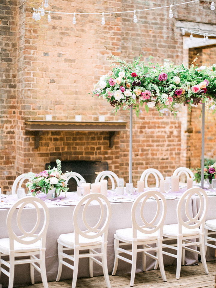 Elegant Spring Bride Wears Martin Thornburg "Cielo" Gown For Her Garden Wedding