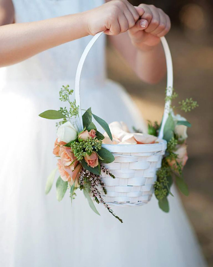 12 Flower Baskets Your Flower Girl Will Love