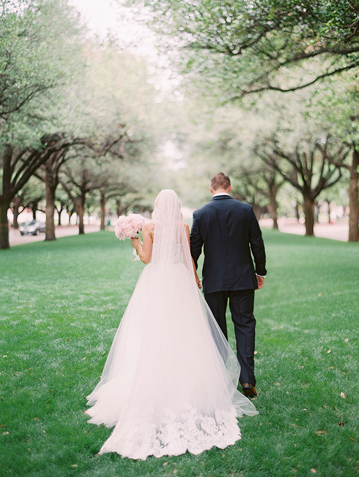 A Pale Pink, Mauve & Grey Wedding In Spring