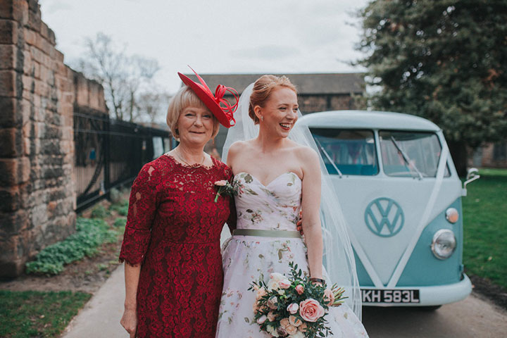 Romantic Bride Wears Martin Thornburg "Orabelle" Amidst The Ruins Of Kirkstall Abbey