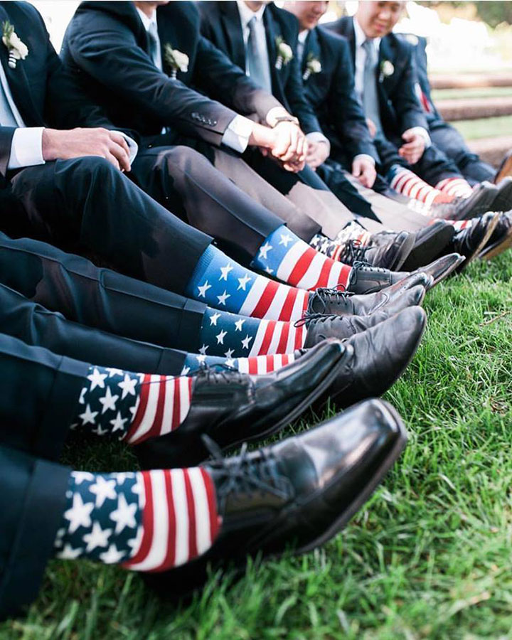 A Little Red, White & Blue Real Wedding Inspo