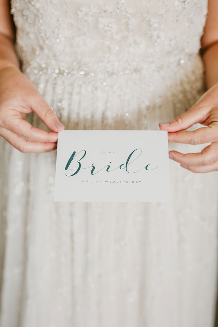 The Beaming Bride Wore Martin Thornburg "Stanza" To Her Florida Keys Wedding