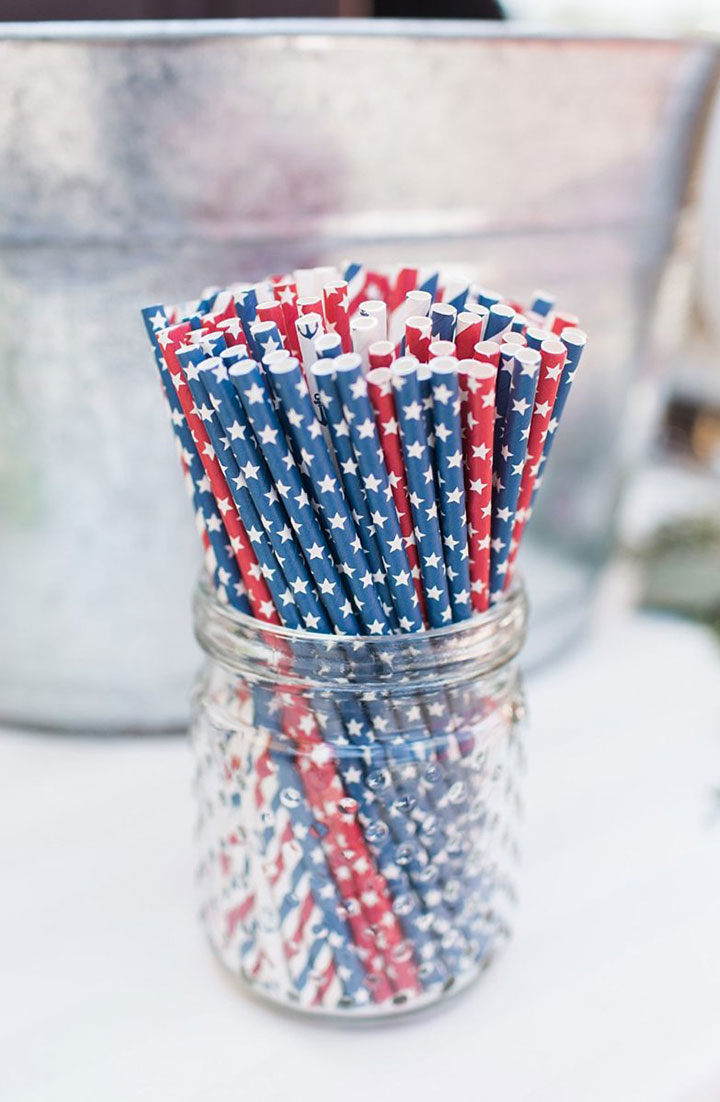 A Little Red, White & Blue Real Wedding Inspo