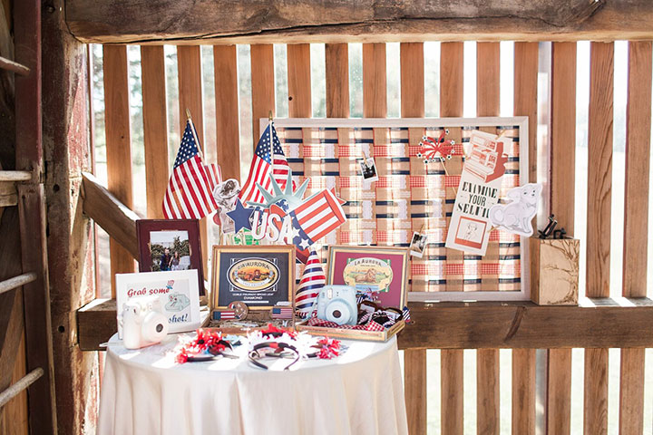 A Little Red, White & Blue Real Wedding Inspo