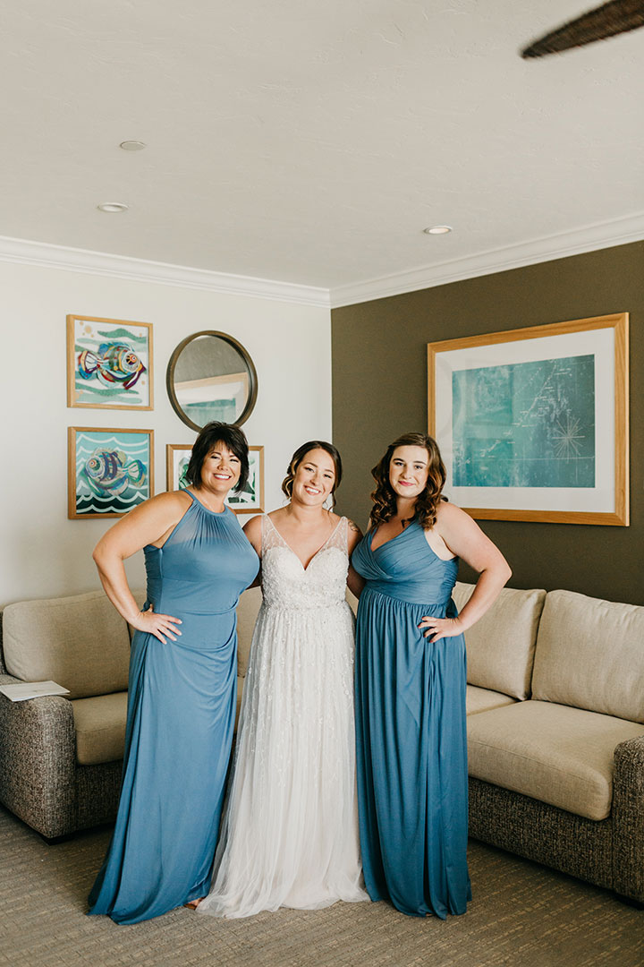 The Beaming Bride Wore Martin Thornburg "Stanza" To Her Florida Keys Wedding