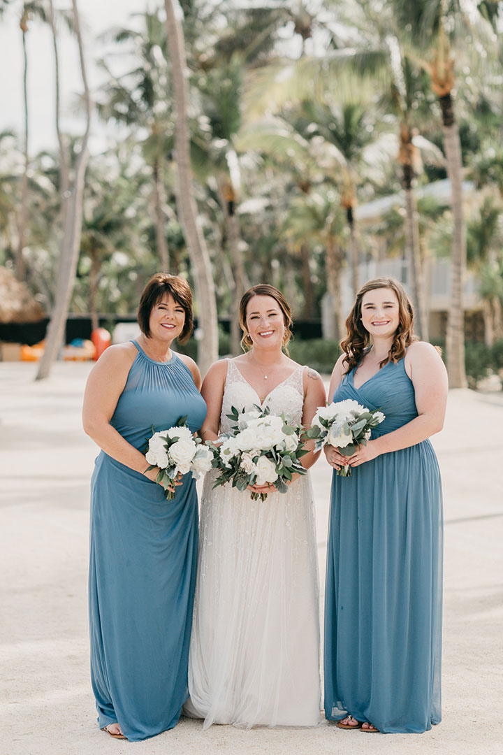 The Beaming Bride Wore Martin Thornburg "Stanza" To Her Florida Keys Wedding