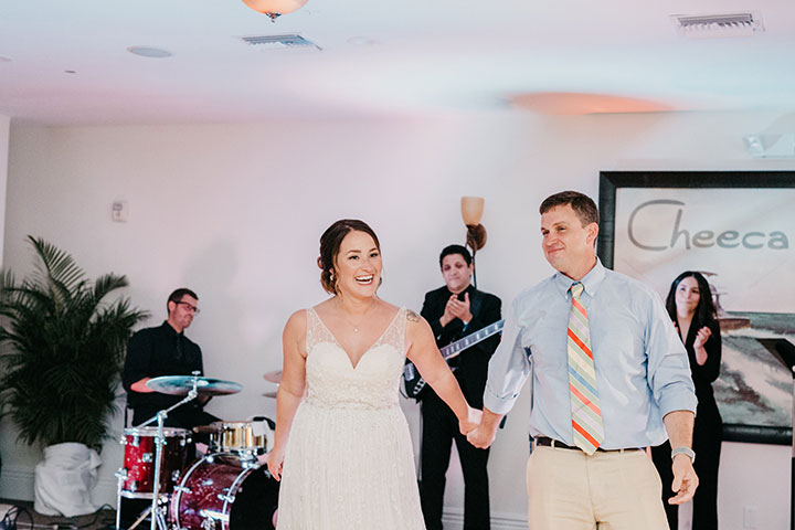 The Beaming Bride Wore Martin Thornburg "Stanza" To Her Florida Keys Wedding